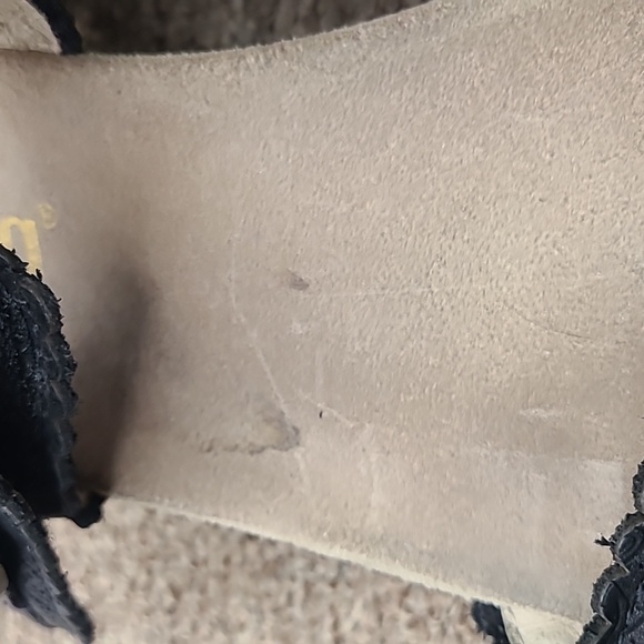 Alegria Bob Black Leather Strappy Healed Sandals sz 41 - Picture 10 of 12